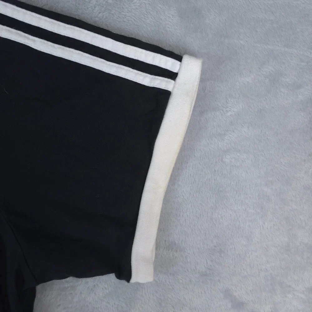 Adidas Originals 3-Stripes Ringer T-Shirt Men 2XL Black Trefoil Retro California
